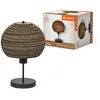 Image de LEDVANCE Decor Cardboard Ball marron en carton ondulé, légère, E27, diamètre 260 mm, abat-jour en matériau recyclé, durabgrâce à une source lumineuse remplaçable, facià installer
