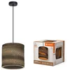 Image de LEDVANCE Decor Cardboard Cylindre marron en carton ondulé, E27, diamètre 250 mm, abat-jour en matériau recyclé, durabgrâce à une source lumineuse remplaçable, facià installer