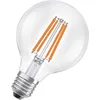 Image de Osram en forme de globe classique, avec filament LED décoratif, classe d'efficacité énergétique A, E27, 5 W, 1055 lm, 2700 K, blanc chaud. Sans échauffement, 100% d'éclairage immédiat.