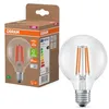 Image de Osram en forme de globe classique, avec filament LED décoratif, classe d'efficacité énergétique A, E27, 5 W, 1055 lm, 4000 K, blanc froid. Sans échauffement, 100% d'éclairage immédiat.
