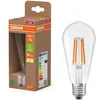 Image de Osram en forme de globe classique, avec filament LED décoratif, classe d'efficacité énergétique A, E27, 7,2 W, 1521 lm, 2700 K, blanc chaud. Sans échauffement, 100% d'éclairage immédiat.