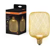 Image de Osram La plate LED DECOR dans un boîtier métallique en plastique dépoli de couleur or avec 100 mm en blanc chaud (2700 K), 3,5 W / 300 lm et culot E27, est non dimmabet offre un éclairage élégant.