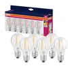 Image de Osram LED Star VALUE A60, pack avantage de 6 lampes, remplace les ampoules 60W classiques, blanc chaud (2700K), 6.5W, E27, verre mat, non dimmable