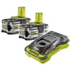 Image de Ryobi - Pack 2 Batteries 18V One+ 5.0 Ah & Son Chargeur Rapide - RC18150-250G