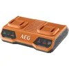 Image de AEG - Chargeur 18V, double port, tension secteur 220-240V, pour batteries 18V de 1,5 à 9,0 Ah, mode charge en simultané.