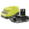 Image de RYOBI - Pack Batterie 18V One+   RC18120A-125CG   Chargeur Compact + Batterie 2.5Ah, Légère, Compatible Tous Outils Bricolage et Jardin de la Gamme One+