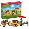 Image de Schleich Farm World | Étal Mobile de la Ferme 42528 | Coffret avec Figurines, Nombreuses Fonctions et Accessoires | Figurines d’Animaux réalistes | Coffret de Jeu à partir de 3 Ans | 39 pièces