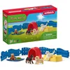 Image de Schleich 42480 Enclos à Chiots, dès 3 Ans, Farm World - Coffret, 19 x 5,5 x 11,5 cm