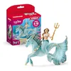 Image de Schleich BAYALA | Sirène Eyela sur Cheval de mer 70594 | avec Trident | Figurines fidèles aux détails avec Aimant | Joli Cadeau pour Filles et garçons | Figurine dès 5 Ans | Set de 3 pièces