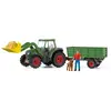 Image de Schleich Tracteur Monde Ferme Avec Remorque Poupée