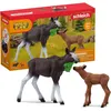 Image de Schleich Wild Life | Élan Femelle avec Veau 42629 | 3 pièces | Coffret de jeu à partir de 3 ans | coffret avec figurines, nombreuses fonctions et accessoires