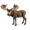 Image de Schleich Wild Life | Élan mâle 14781 | Figurine Animale fidèle aux détails | Jouet de Zoo | idée Cadeau pour Filles et garçons | Figurine de Collection | dès 3 Ans | 13 x 7 x 11 cm