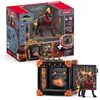 Image de Schleich ELDRADOR Creatures | BattleCave Hyène de Lave 42674 | Set avec Battle Cave ELDRADOR, Monstre, Mur de tir et Cristal | Caves empilables pour créer Une arène | Jouet dès 7 Ans | 27 pièces