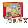 Image de Schleich Wild Life | Coffret Animaux Afrique 42721 avec éléphant, zèbre, Lion et Singe | Figurines Animaux | Jouet Zoo ou décoration Safari | dès 3 Ans | 4 pièces