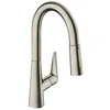 Image de hansgrohe Talis M51 Mitigeur de cuisine 160, avec douchette extractible 2 jets, sBox, aspect acier inox, 73850800