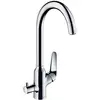 Image de hansgrohe Focus M42 Mitigeur de cuisine 220, avec robinet d'arrêt, 1 jet, chromé, 71803000