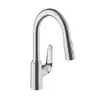 Image de hansgrohe Focus M42 Mitigeur de cuisine pivotant, avec douchette extractible, 71801800,