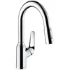 Image de hansgrohe Focus M42 Mitigeur de cuisine 180, avec douchette extractible 2 jets, chromé, 71801000