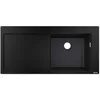 Image de hansgrohe S51 S514-F450 Evier encastré 450 avec égouttoir, noir graphite, 43314170