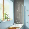 Image de hansgrohe Croma E Colonne de douche en applique avec bec déverseur, Mitigeur thermostatique, 27687000,