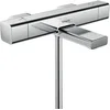 Image de hansgrohe Ecostat E - Mitigeur baignoire thermostatique, Robinet de baignoire avec arrêt de sécurité (SafetyStop) à 40°C, Thermostat carré, 2 sorties, Chromé, 15774000