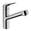 Image de hansgrohe Focus M42 Mitigeur de cuisine pivotant, avec douchette extractible, 71865000,