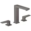 Image de hansgrohe Metropol Mélangeur de lavabo 3 trous poignées manettes, bonde Push-Open, noir chromé brossé, 32515340