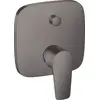Image de hansgrohe Talis E Set de finition mitigeur bain/douche encastré, noir chromé brossé, 71474340