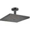 Image de hansgrohe Raindance E Douche de tête 300 1 jet avec raccord plafond, noir chromé brossé, 26250340