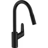 Image de hansgrohe Focus M41 - Mitigeur de cuisine avec douchette extractible, 2 jets, Robinet avec hauteur sous bec 240 mm, Robinetterie avec bec pivotant et extensible, Chromé, 31815670