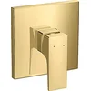 Image de hansgrohe Metropol Set de finition pour mitigeur douche encastré, poignée manette, aspect doré poli, 32565990
