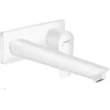Image de hansgrohe Talis E Mitigeur de lavabo encastré mural, bec 225mm, bonde à écoulement libre, blanc mat, 71734700