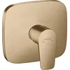 Image de hansgrohe Talis E Talis E Set de finition pour mitigeur douche encastré, bronze brossé, 71765140