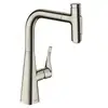 Image de hansgrohe Metris Select M71 Mitigeur de cuisine pivotant, avec douchette extractible, 73822800,
