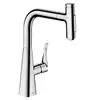 Image de hansgrohe Metris Select M71 Mitigeur de cuisine pivotant, avec douchette extractible, 73822000,