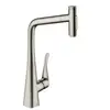 Image de hansgrohe Metris Select M71 Mitigeur de cuisine pivotant, avec douchette extractible, 73820800,
