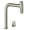 Image de hansgrohe Metris Select M71 Mitigeur de cuisine pivotant, avec douchette extractible, 73819800,