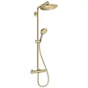Image de hansgrohe Croma Select S Showerpipe 280 1 jet avec thermostatique, aspect doré poli, 26890990