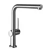 Image de hansgrohe Talis M54 Mitigeur de cuisine pivotant avec EcoSmart, avec douchette extractible, 72845000,
