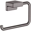 Image de hansgrohe AddStoris - Porte-papier WC, Distributeur de papier toilette pour montage mural, Support de rouleau de papier toilette, Accessoires de salle de bains, Noir chromé brossé, 41771340