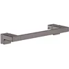 Image de Hansgrohe 41759340 AddStoris Duschtürgriff Brushed Black Poignée de Porte de Douche, Noir chromé brossé