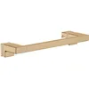 Image de hansgrohe AddStoris - Poignée de porte de douche, Poignée de maintien pour la douche, Porte-serviettes, Porte-serviettes de bain, fixation cachée, Accessoires salle de bains, Bronze brossé, 41759140