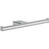 Image de hansgrohe AddStoris - Porte-papier toilette double 300 mm, Porte-papier toilette pour montage mural, Porte-papier toilette métalique, fixation cachée, Accessoires de salle de bains, Chromé, 41748000