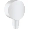 Image de hansgrohe FixFit S 26453700 Raccord de tuyau mural avec système anti-refoulement Blanc mat