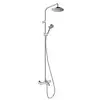 Image de hansgrohe Vernis Blend Colonne de douche en applique avec bec déverseur, Mitigeur thermostatique, 26079000,