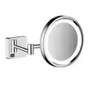 Image de hansgrohe AddStoris Miroir cosmétique, avec éclairage, grossissement x 3, 41790000,