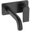 Image de hansgrohe Vernis Shape Mitigeur de lavabo encastré mural, bec 207 mm, bonde à écoulement libre, noir mat, 71578670