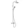 Image de hansgrohe Vernis Shape Colonne de douche en applique avec bec déverseur, Mitigeur thermostatique, 26284000,