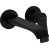 Image de hansgrohe Vivenis - Mitigeur lavabo encastré avec garniture de vidage, Robinet de salle de bain avec longueur sous bec 19,2 cm, économie d'eau (EcoSmart), Noir mat, 75050670