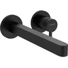 Image de hansgrohe Finoris 76050670 Mitigeur de lavabo encastré avec bec verseur Noir mat 22,8 cm